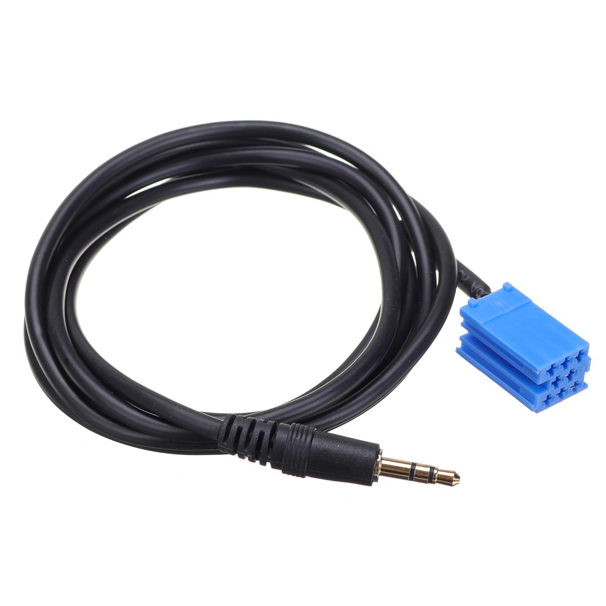 ISO Blue Male 3.5 Audio Aux Cable for Fiat 