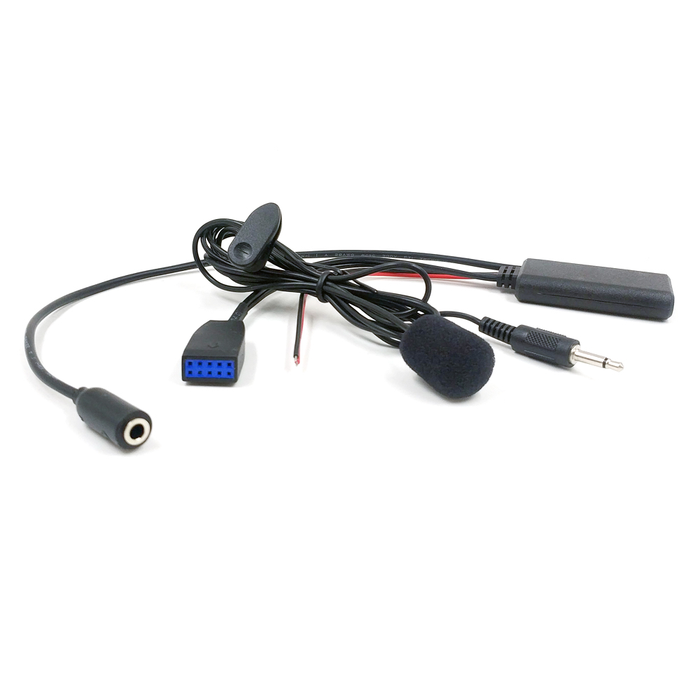 10Pin Car Radio Bluetooth Microphone Aux Adapter for BMW E46