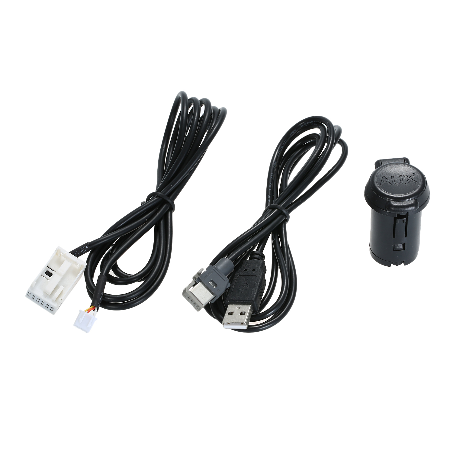  Car Stereo Male USB AUX Cable Set For Peugeot 