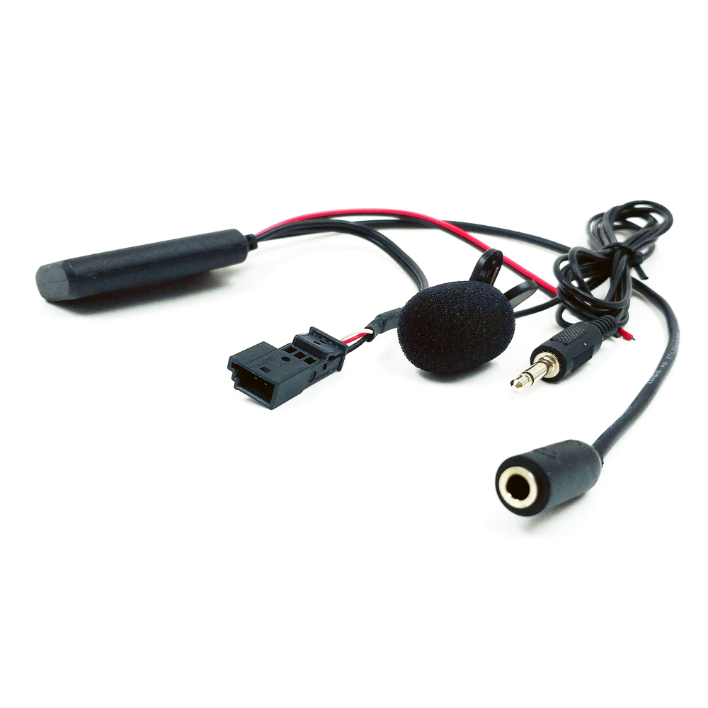 BMW E46 3Pin Audio Aux Bluetooth Adapter with Microphone 