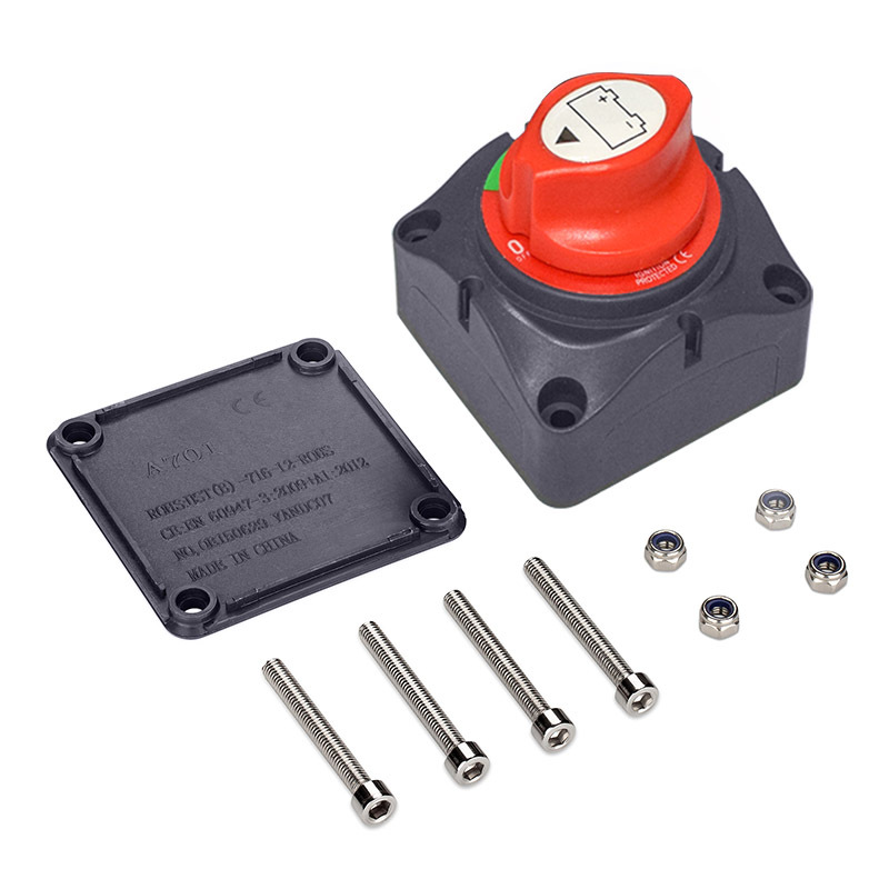 10mm Studs 12V 24V  Battery Isolator Switch 300A Marine Battery Disconnect Switch Master Power Cut Off Switch for Car Boat